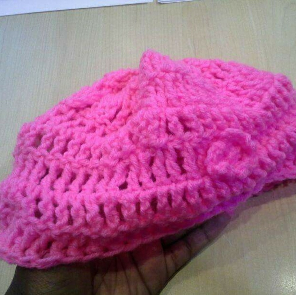 Crochet scarf and hat